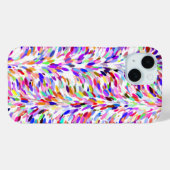 お洒落夏の色絵を描(ばちゃばちゃ)跳ねる Case-Mate iPhoneケース (裏面 (横))