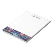 お洒落夜 – 川、木、山 ノートパッド (回転)