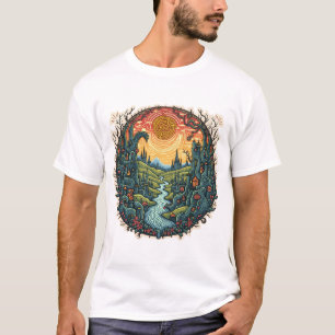 「お洒落夢の風景の王国」 – マジカルファンタジー Tシャツ