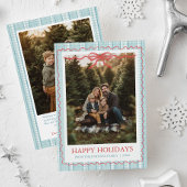 お洒落大千年のブルーボウ家族写真 シーズンカード