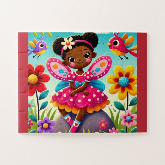 "お洒落妖精と鳥"ジグソーパズル ジグソーパズル (横)