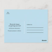 お洒落婚約の結婚リングや輪日付の保存 ポストカード (裏面)