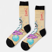 お洒落宇宙キャットレトロソックス ソックス (左)
