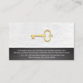 お洒落実在ミニマルデザイン | 鍵 名刺 (裏面)