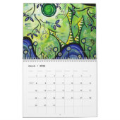 お洒落家コンテンポラリーの美術のカユニークレンダー カレンダー (3月 2026)