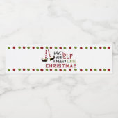 お洒落小妖精や小人脚リトルメリークリスマス ペットボトルラベル (シングルラベル)