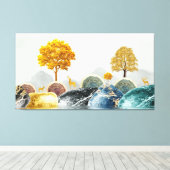 お洒落島 キャンバスプリント (インサイチュ (ウッドフロア))