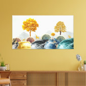 お洒落島 キャンバスプリント (インサイチュ (リビング))