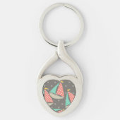 お洒落帆船メタルキーチェーン キーホルダー (正面)