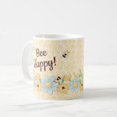 お洒落幸せ コーヒーマグカップ (正面左)