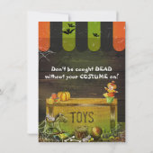 お洒落幽霊のよく出るアンティークハローウィンパーティ 招待状 (裏面)