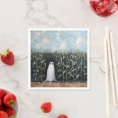 お洒落幽霊コーン絵を描フィールド スタンダードカクテルナプキン (インサイチュ)