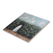 お洒落幽霊コーン絵を描フィールド タイル (側面)