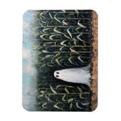 お洒落幽霊コーン絵を描フィールド マグネット (縦)