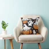 お洒落幽霊遊がハロウィーンのカボチャの中に クッション (椅子)