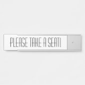 「お洒落座ってくれ！」 サインプレート (正面)