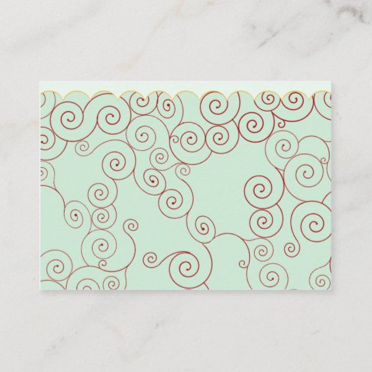 お洒落座席表テンプレート プレイスカード (裏面)