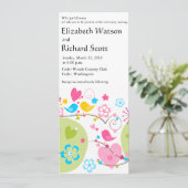 お洒落庭園の結婚式 招待状 (スタンド正面)