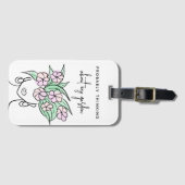 お洒落庭師ボホフローラかわいい植物 ラゲッジタグ (正面横)