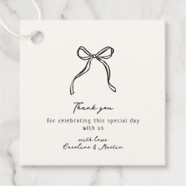 お洒落弓手引き結婚感謝していて フェイバータグ