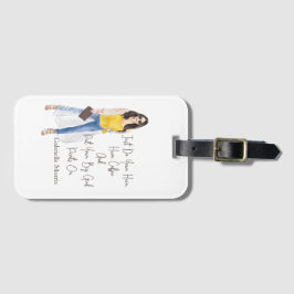 お洒落引用文「大きな女の子のパンツを履け」 ラゲッジタグ