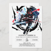 お洒落忍者サプライズ誕生日 招待状 (正面/裏面)