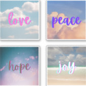 お洒落感動的引用文 シール (正面)