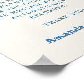 お洒落手書きオーディオゲ結婚ストブックの署名 ポスター (角)