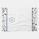 お洒落抽象芸術モダンイニシャルキッチンタオル キッチンタオル (横)