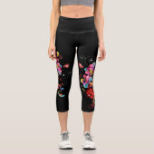 お洒落抽象芸術数々のカラーレギンス カプリレギンス (正面)