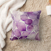 お洒落抽象芸術水彩パープル装飾用クッション クッション (ブランケット)