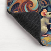 お洒落抽象芸術猫とマウスパッド マウスパッド (コーナー)