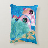 お洒落抽象芸術魚アクセント装飾用クッション アクセントクッション (裏面(縦))