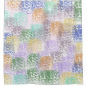 お洒落抽象芸術 シャワーカーテン (正面)