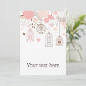 お洒落挨拶パーソナライズされた カード (スタンド正面)