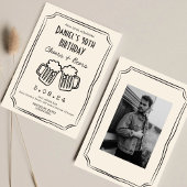 お洒落描ファンキー応援ビアーズ30誕生日 招待状