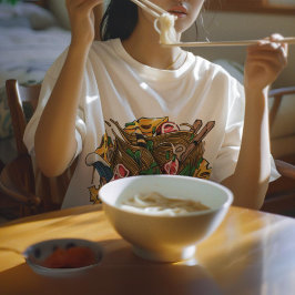 お洒落数々の日本の麺 Tシャツ