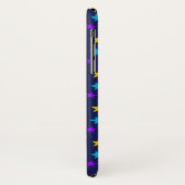 お洒落数々の星 |ネイビーブルー背景 Case-Mate iPhoneケース (裏面/左)