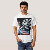 お洒落整備士ミューズ – デジタルブラッシュワーク前倒し Tシャツ (正面フル)