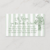 お洒落新婦のレシピが市場を離れる エンクロージャーカード (正面)