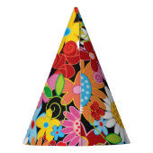 お洒落春の花ガーデンバースデーパーティーハット パーティーハット (裏面)