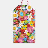 お洒落春の花ガーデンバースデーパーティー ギフトタグ (裏面)