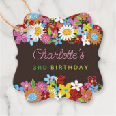 お洒落春の花ガーデンバースデーパーティー フェイバータグ (正面)