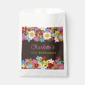 お洒落春の花ガーデンバースデーパーティー フェイバーバッグ (正面)