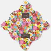 お洒落春の花ガーデンバースデーパーティー フェイバーボックス (見開き)