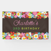 お洒落春の花ガーデンバースデーパーティー 横断幕 (横)