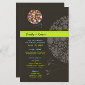 お洒落春の花ツポップ・アートのリーウェディングパーティー (正面/裏面)