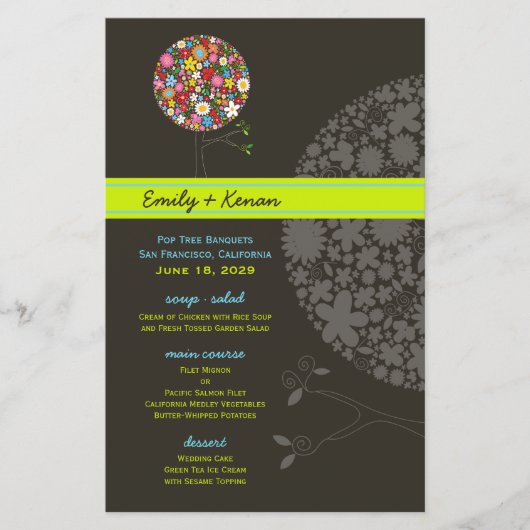 お洒落春の花ツポップ・アートのリーウェディングパーティー (正面)