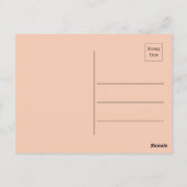 お洒落春ウォーターカラーアート ポストカード (裏面)