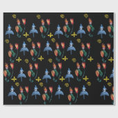 お洒落春モダン ラッピングペーパー (フラット)